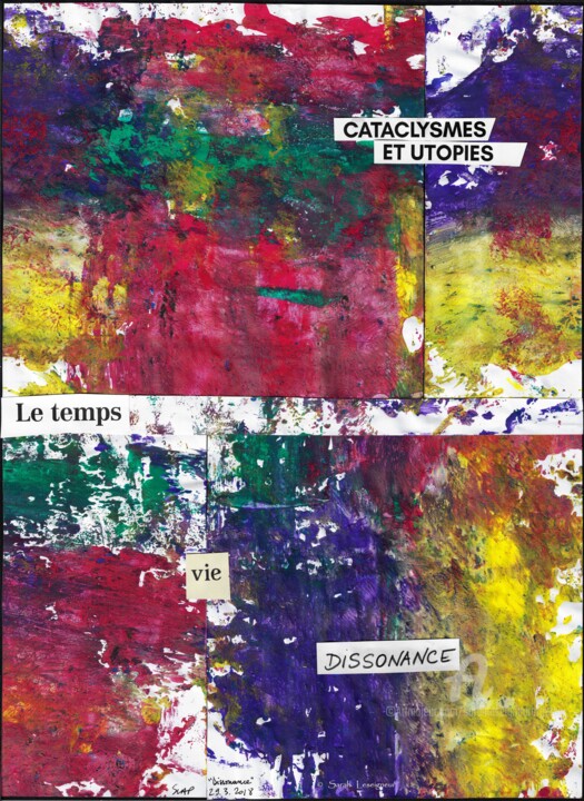 Peinture intitulée "(2017) Dissonance" par Sarah Leseigneur, Œuvre d'art originale, Gouache