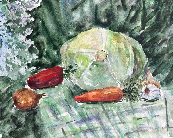 Rural still life 绘画, 15.6x19.3 in