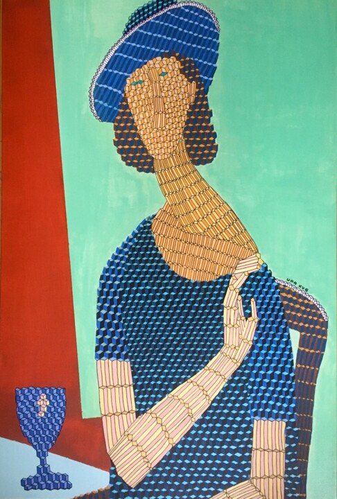 A table for one 绘画, 47.2x31.5 in