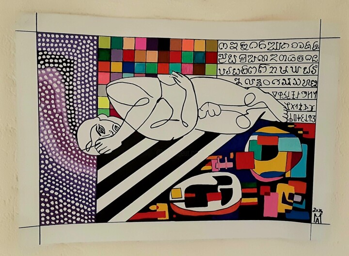 绘画,  19.7x27.6 in 