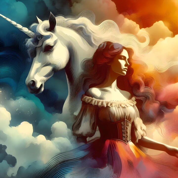 The Lady and the Unicorn - Message 1 数字艺术