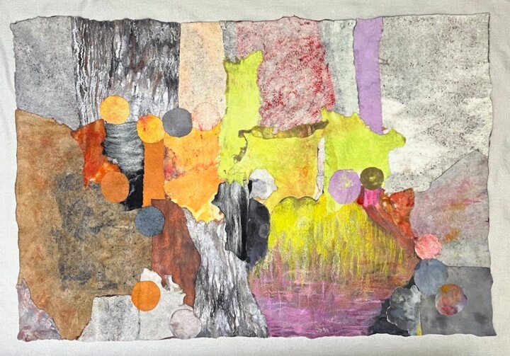 Broken Memories #2 纺织艺术, 39.4x59.1 in