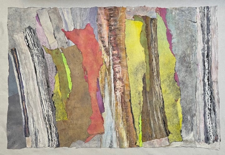 Broken Memories #5 Textielkunst, 39,4x59,1 in