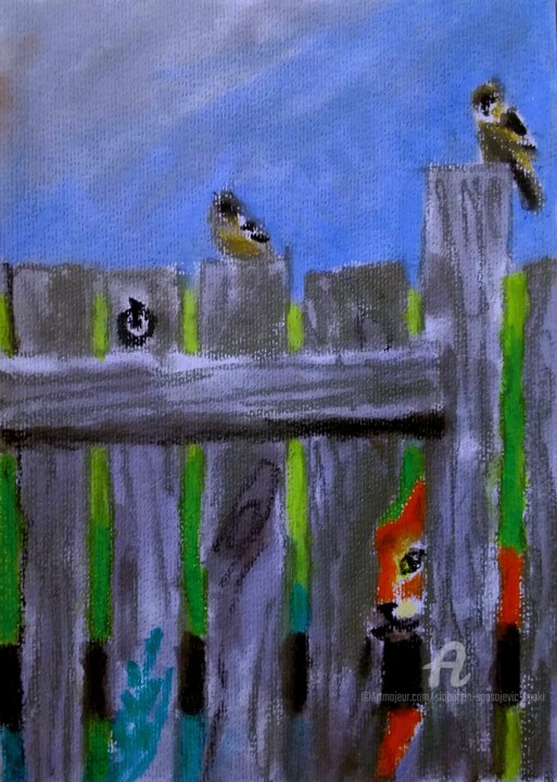 Moineaux Pittura, 11,8x7,9 in