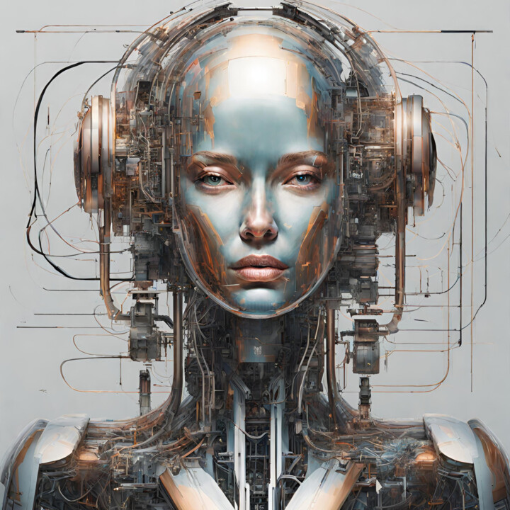 Digital ART 85 - Robot Humanoid Digitale Kunst