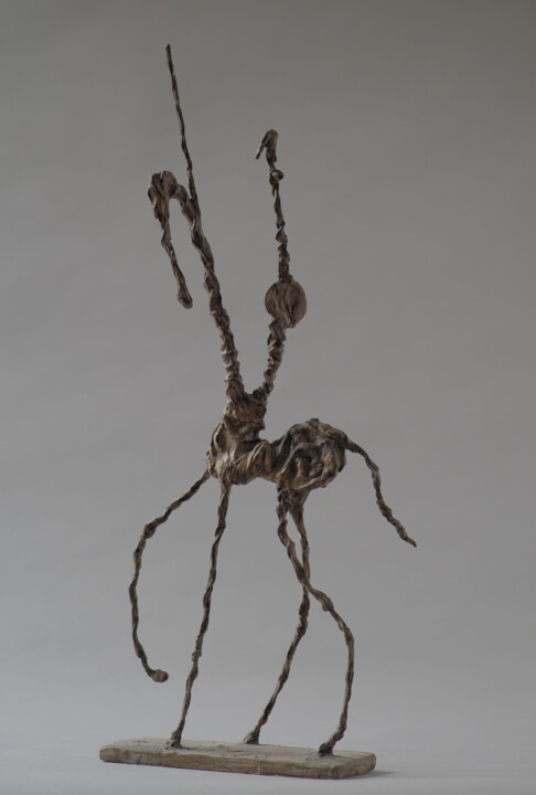 Petit Quichotte 2 雕塑, 18.1x7.1 in