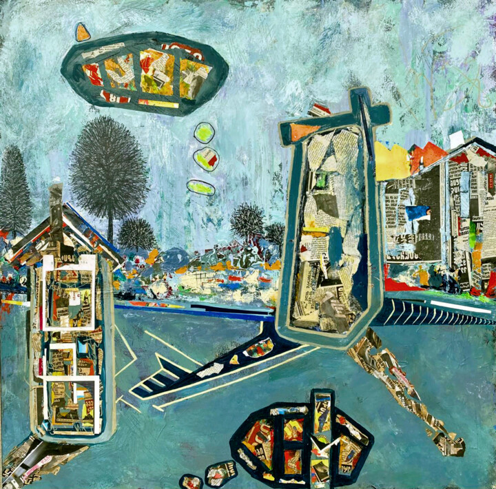 "Svaneti" from the "Places of Power" series. 绘画, 39.4x39.4 in