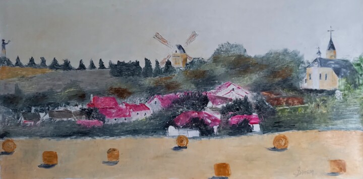 336 Valmy son histoire 绘画, 15.8x31.5 in