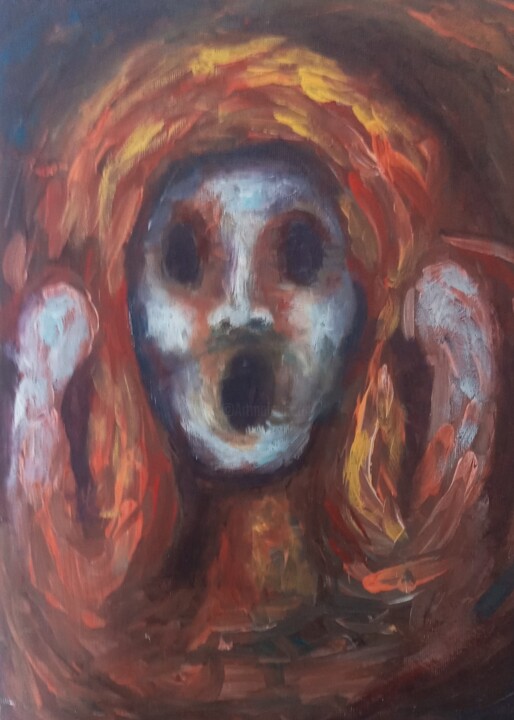 Histeria#1 绘画, 15.4x11.2 in