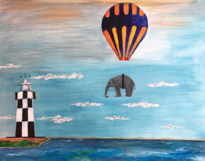 Jumbos Traum 绘画, 31.5x39.4 in