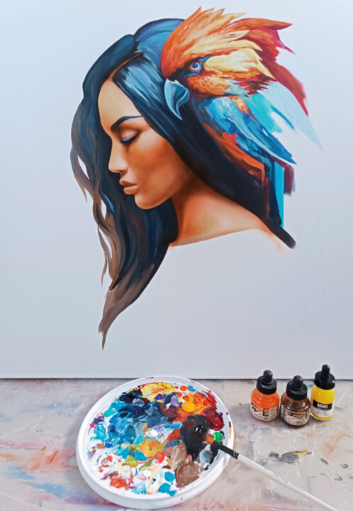 Steps of the making of the work