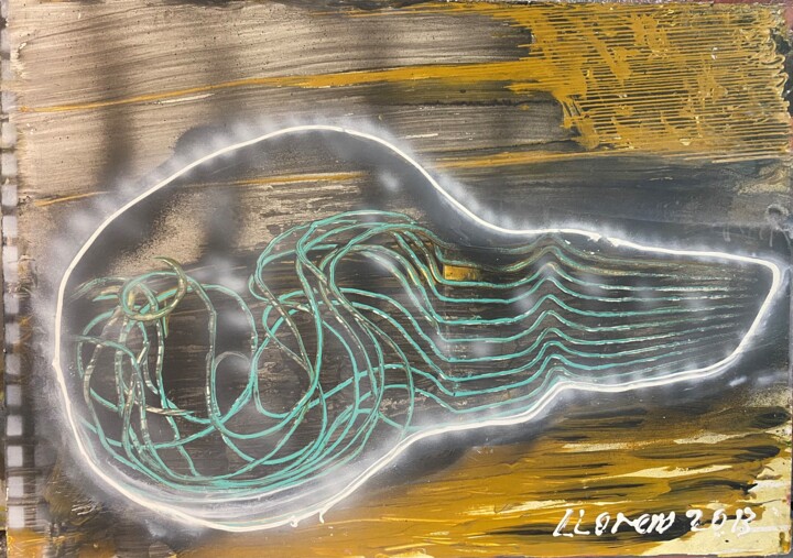 Abstracción 2013 Ref 201301-01f 绘画, 19.7x27.6 in