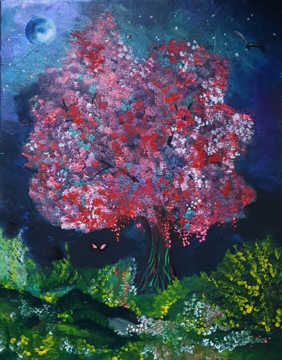 Painting titled "In The Shadows" by Barbara Fuhrmann, Original Artwork, Acrylic