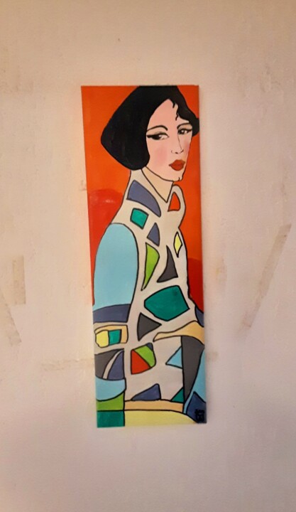 Madame Marietta 绘画, 23.6x7.9 in