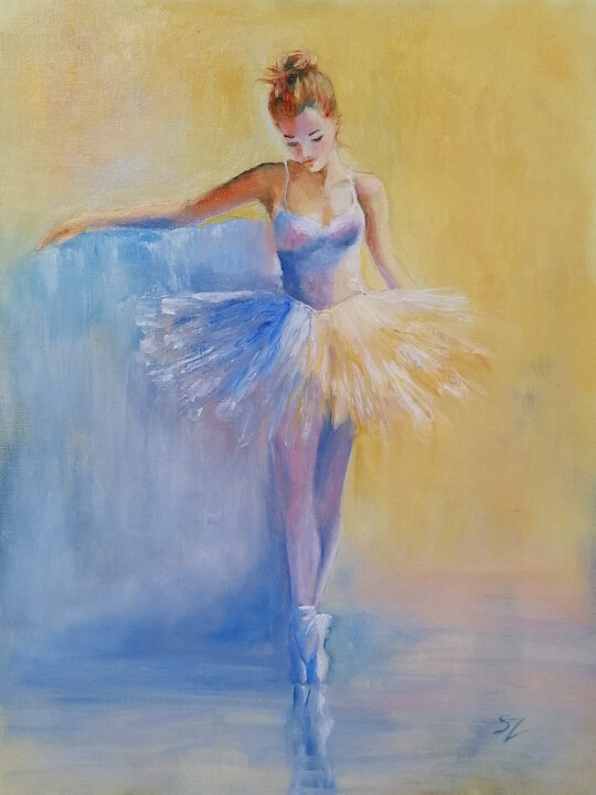 Ballet Dancer 24-3 绘画, 15.8x11.8 in