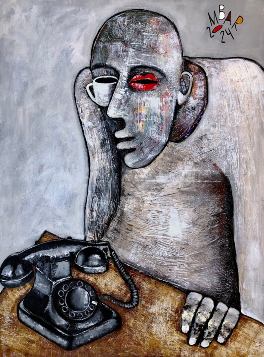 Anticipation 绘画, 31.5x23.6 in