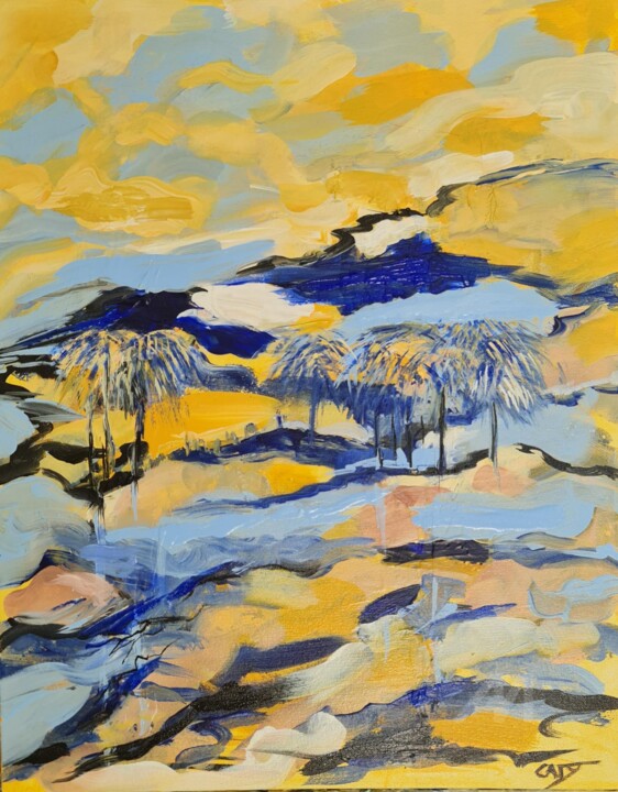 Destination Paradise 绘画, 19.7x15.8 in