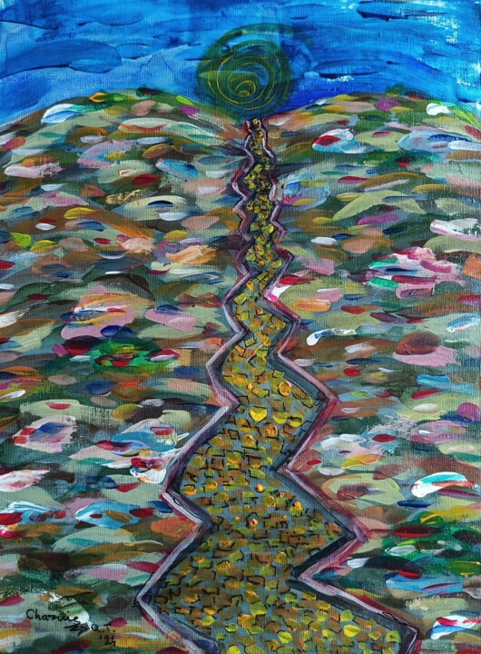 Road to Oz / Put za Oz 绘画, 15.8x11.8 in