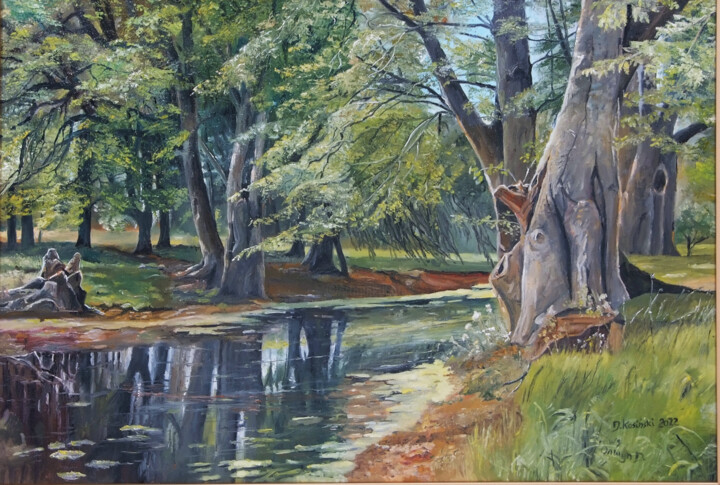 Leśny Gaj - kopia mistrza Tablo, 19,7x27,6 in