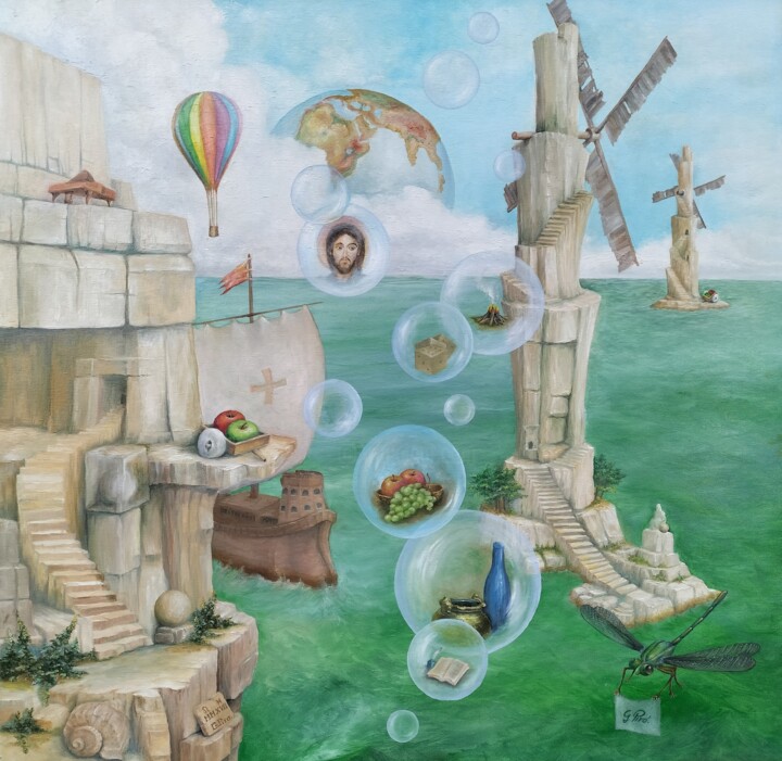 绘画,  35.4x35.4 in 