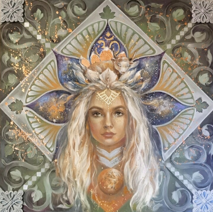 Я - Земля 绘画, 31.5x31.5 in