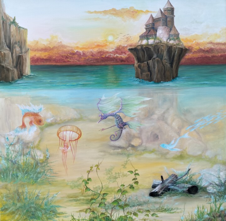 Gregory Pyra Piro ref 846742 Dream Surrealism Fantasy Art 绘画, 35.4x35.4 in