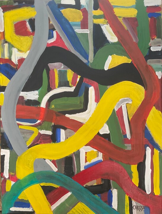 Unit #1353 “Confusion” 绘画, 24x18 in