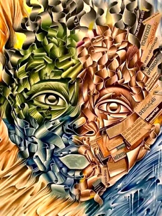 Criança futuro 绘画, 55.1x39.4 in