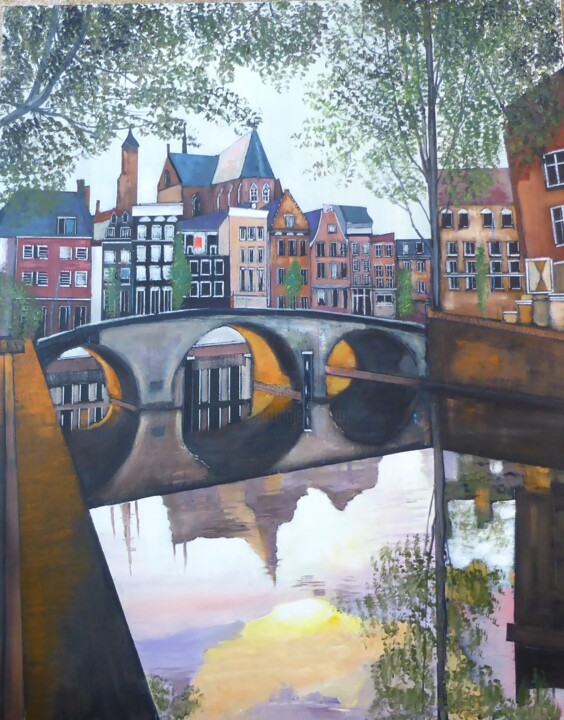 Amsterdam Painting, 31.9x25.6 in
