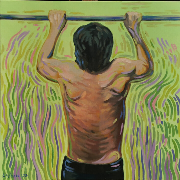 Peinture intitulée "UP II" par Rita Pranca, Œuvre d'art originale, Acrylique Monté sur Châssis en bois
