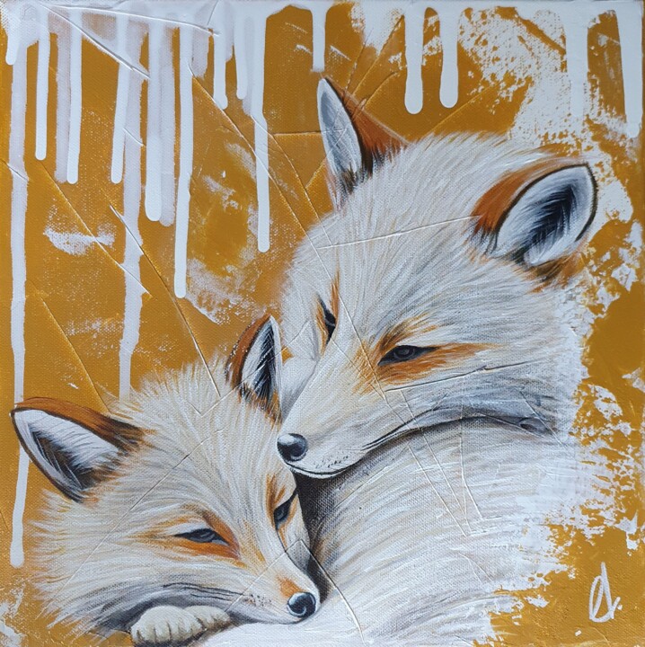 Vulpes 绘画, 11.8x11.8 in