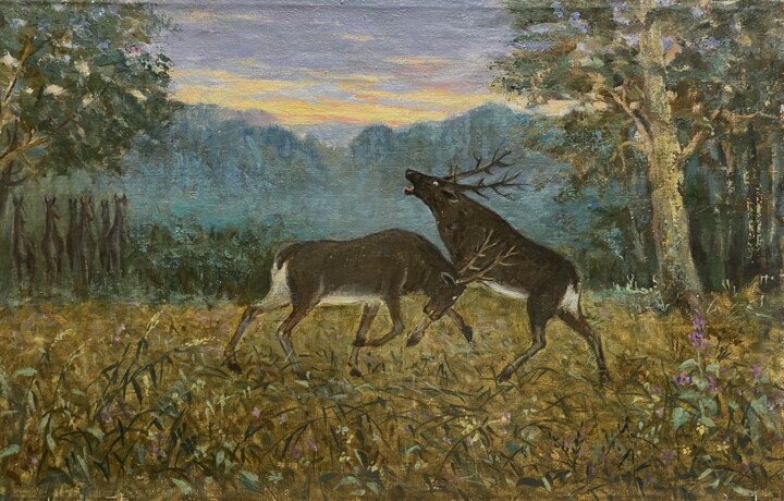 Solitaire 绘画, 17.7x27.6 in