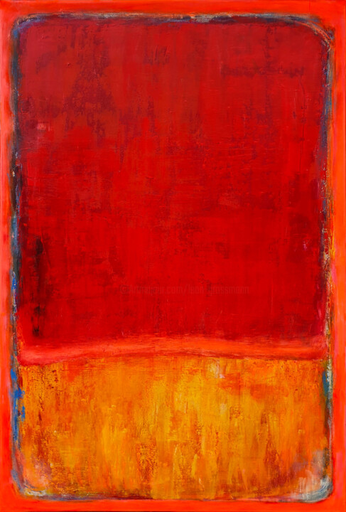 Peinture intitulée "Homage to Rothko, C…" par Leon Grossmann, Œuvre d'art originale, Acrylique Monté sur Châssis en bois