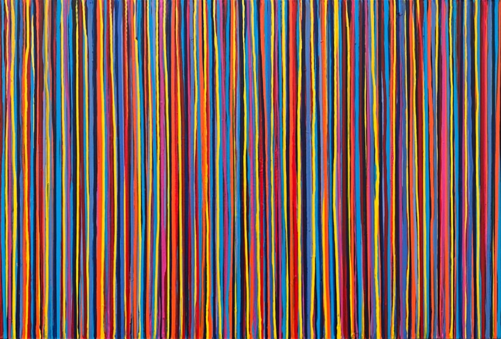 Painting titled "The Emotional Creat…" by Carla Sá Fernandes, Original Artwork, Acrylic Mounted on Wood Stretcher frame