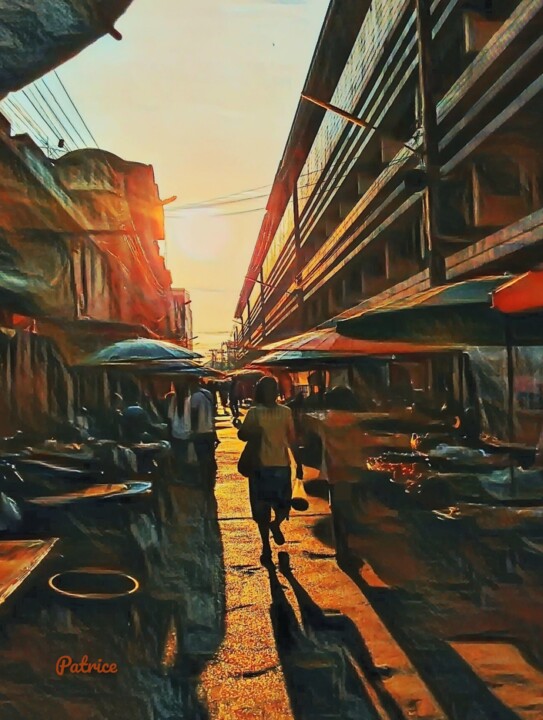 Shadows through the Market 数字艺术
