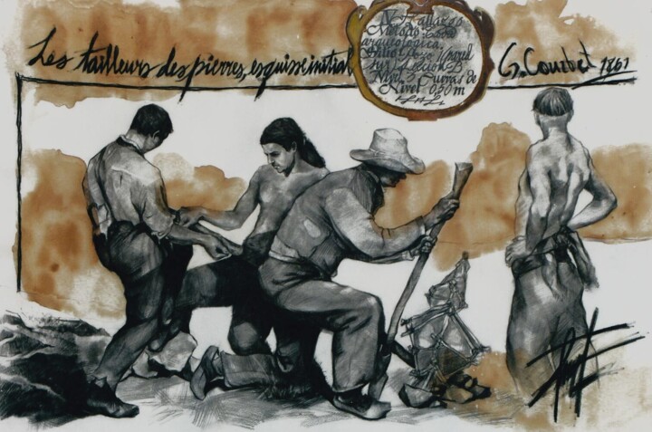 Serie "Del Periplo Camino de las Velas" - V Hallazgo 图画, 29x41 in