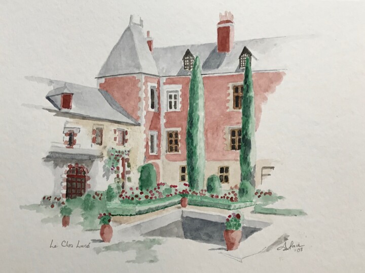 0808 Le Clos Luc Painting, 11.8x15.8 in