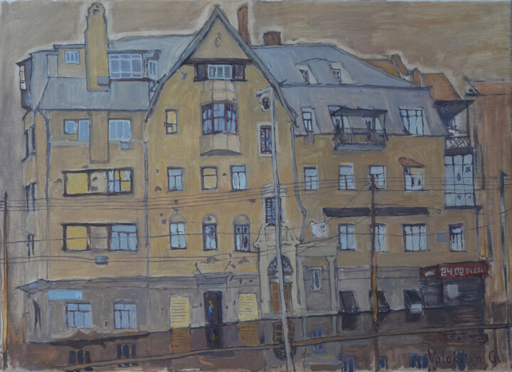 Helferich House. Kharkiv. Ukraine 绘画, 18.5x25.6 in
