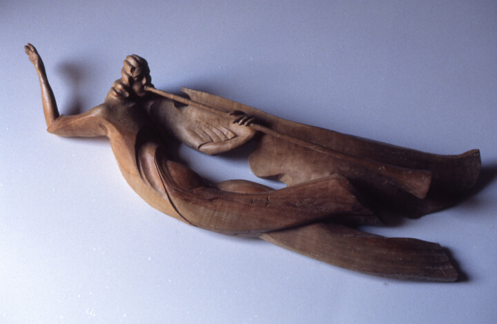 Ange musicien 雕塑, 11.8x35.4 in