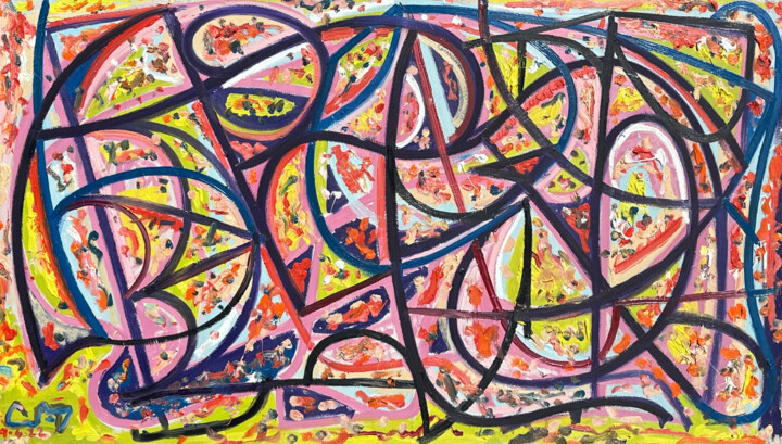 title 绘画, 34x48 in