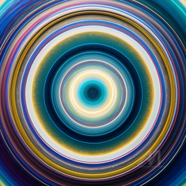Inner circle 数字艺术, 23.6x23.6 in