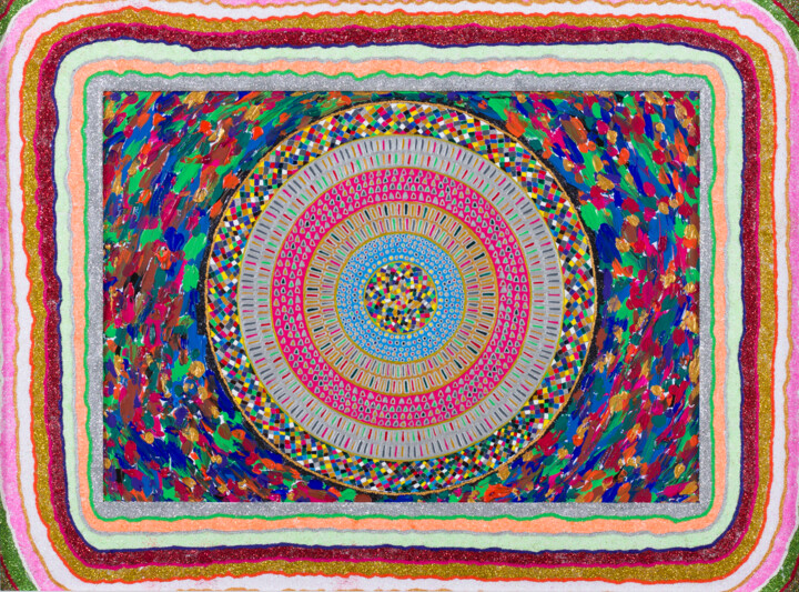 Peinture intitulée "Melting pot" par Vincent Schurck, Œuvre d'art originale, Acrylique Monté sur Châssis en bois