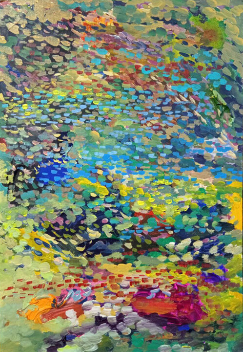 Improvisation 1 绘画, 19.7x13.8 in