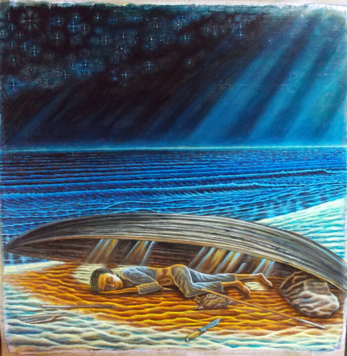 Встреча 绘画, 23.6x23.6 in