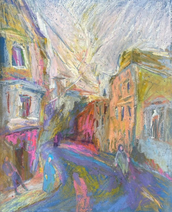 Street.14 Tekening, 19,3x15,4 in