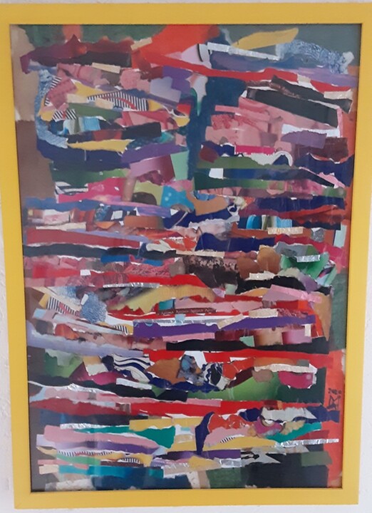 Collages intitulée "Lebensplan." par Angelo Marzullo, Œuvre d'art originale, Collages