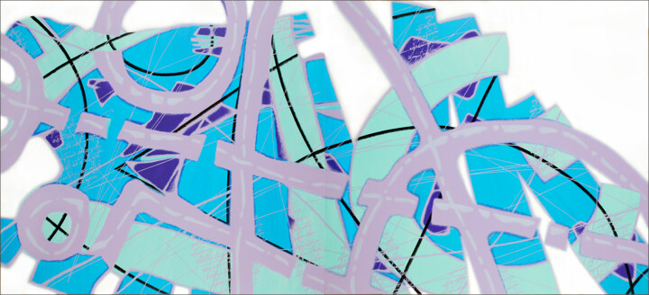 Fourth Dimension 第四维 Quatrième dimension Pittura, 47,2x102,4 in