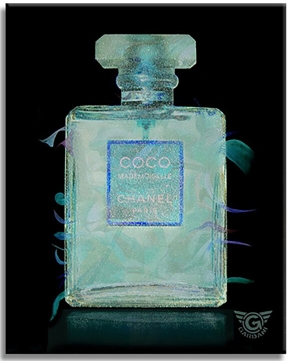 Bleu Majestic 绘画, 49x39 in