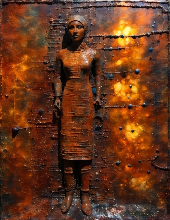 Digital Arts titled "Rusty Model" by Kyozai, Original Artwork, AI generated image