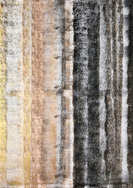 Big Day-Night abstraction. Tablo, 55,1x39,4 in